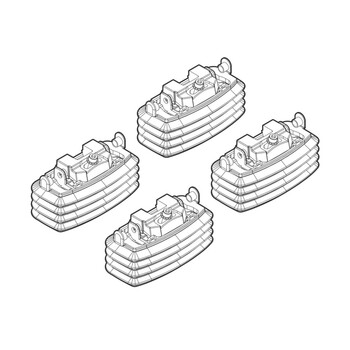 N21018 . MERCEDES E-KLAS W211 3/02-2/09 KIT ΑΚΡΑ (ΠΟΔΙΑ) ΓΙΑ ΜΠΑΡΕΣ NORDRIVE