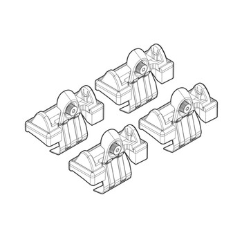 N21060 . TOYOTA YARIS 5D 01/06-09/11 KIT ΑΚΡΑ (ΠΟΔΙΑ) ΓΙΑ ΜΠΑΡΕΣ NORDRIVE