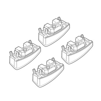 N21159 . FIAT PANDA 2/12+ KIT ΑΚΡΑ (ΠΟΔΙΑ) ΓΙΑ ΜΠΑΡΕΣ NORDRIVE