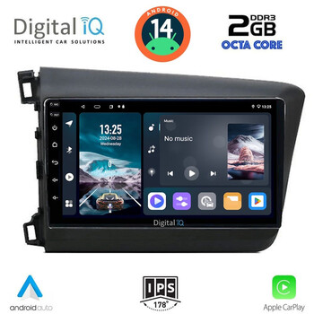 DIGITAL IQ RTG 41904D_CPA (9inc) MULTIMEDIA TABLET for HONDA CIVIC  4Doors mod. 2012-2016