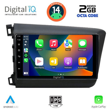 DIGITAL IQ RTG 41904D_CPA (9inc) MULTIMEDIA TABLET for HONDA CIVIC  4Doors mod. 2012-2016