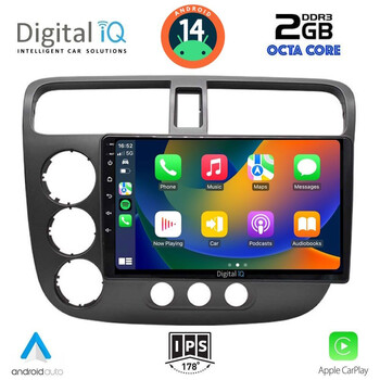 DIGITAL IQ RTG 4187_CPA (9inc) MULTIMEDIA TABLET for HONDA CIVIC 4D mod. 2001-2006