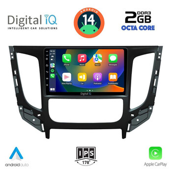 DIGITAL IQ RTG 4437_CPA CLIMA (9inc) MULTIMEDIA TABLET for MITSUBISHI L200 mod. 2015> με CLIMA