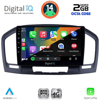 DIGITAL IQ RTG 4491BL_CPA (9inc) MULTIMEDIA TABLET for OPEL INSIGNIA  mod.2008-2013 (BLACK)
