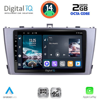 DIGITAL IQ RTG 4705SL_CPA (9inc) MULTIMEDIA TABLET for TOYOTA AVENSIS (T27) mod. 2009-2015 (SILVER)