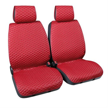 L5453.8 . Πλατοκάθισμα με Προσκέφαλο COVER-TECH Δερματίνη 2τεμ. Μπορντό/Λευκό