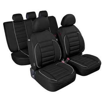 L5480.1 . Καλύμματα Καθισμάτων DE-LUXE SPORT EDITION Υφασμα JACQUARD Σετ 4τεμ. Μαύρο