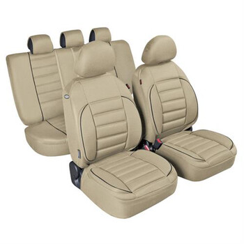 L5480.3 . Καλύμματα Καθισμάτων DE-LUXE SPORT EDITION Υφασμα JACQUARD Σετ 4τεμ. Μπεζ
