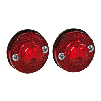 L9892.7 . Φώτα Ογκου Φορτηγού 24V 1 Led 2τεμ Κόκκινα R-14