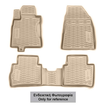 CARMRC10003B/NV . MERCEDES GLA 2014-2020 ΜΑΡΚΕ ΠΑΤΑΚΙΑ ΣΕ ΣΚΑΦΗ TPE ΛΑΣΤΙΧΟ ΣΕ ΜΠΕΖ ΧΡΩΜΑ NOVLINE - 4 ΤΕΜ.