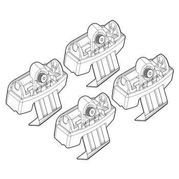 N21143 . SEAT IBIZA 5D 06/08+ KIT ΑΚΡΑ (ΠΟΔΙΑ) ΓΙΑ ΜΠΑΡΕΣ NORDRIVE