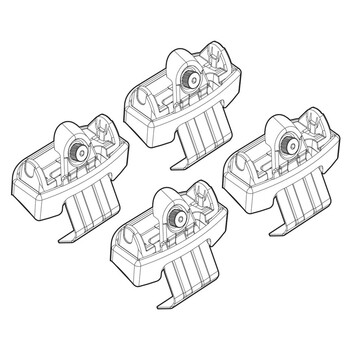 N21178 . RENAULT ESPACE 05/15+  KIT ΑΚΡΑ (ΠΟΔΙΑ) ΓΙΑ ΜΠΑΡΕΣ NORDRIVE