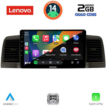 LENOVO LVD 2712BL_CPA (9inc) MULTIMEDIA TABLET for TOYOTA COROLLA mod. 2001-2006 (BLACK)