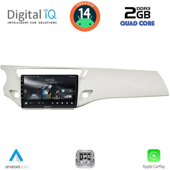 DIGITAL IQ RSB 1092WH_CPA (9inc) MULTIMEDIA TABLET for CITROEN C3 - DS3 mod. 2009-2016 (WHITE)