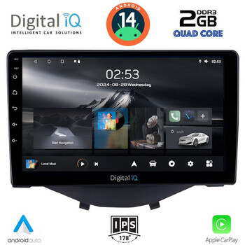 DIGITAL IQ RSB 1715_CPA CLIMA (9inc) MULTIMEDIA TABLET for CITROEN C1-PEUGEOT 108-TOYOTA AYGO mod. 2014>