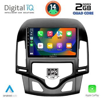 DIGITAL IQ RSB 1231_CPA CLIMA (9inc) MULTIMEDIA TABLET for HYUNDAI i30 mod. 2007-2012