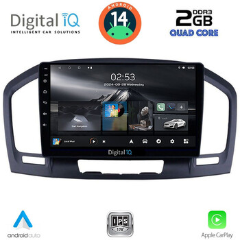 DIGITAL IQ RSB 1491BL_CPA (9inc) MULTIMEDIA TABLET for OPEL INSIGNIA mod.2008-2013 (BLACK)