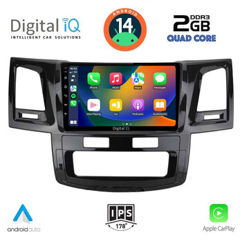 DIGITAL IQ RSB 1720_CPA (9inc) MULTIMEDIA TABLET for TOYOTA HILUX mod. 2005-2016