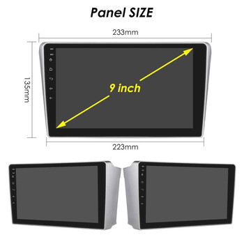 DIGITAL IQ RSB 1704SL_CPA (9inc) MULTIMEDIA TABLET for TOYOTA AVENSIS (T25) mod. 2003-2009 (SILVER)