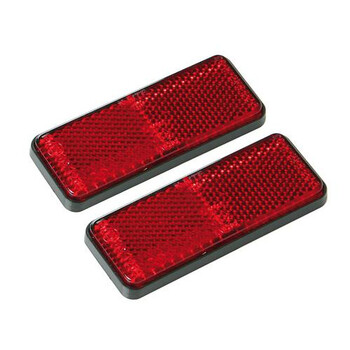 L2054.0 . ΑΝΤΑΝΑΚΛΑΣΤΙΚΑ ΚΟΚΚΙΝΑ EURO-NORM 90x35mm 2ΤΕΜ