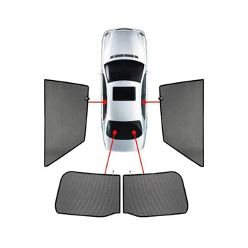 PVC.AU-A3-3-A . AUDI A3 Typ 8P 3D 03-12 ΚΟΥΡΤΙΝΑΚΙΑ ΜΑΡΚΕ CAR SHADES - 4 ΤΕΜ.