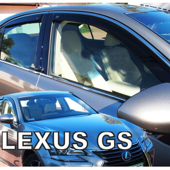ΑΝΕΜ.SET30027 . LEXUS GS IV 250 4D 2012-2020 ΣΕΤ ΑΝΕΜΟΘΡΑΥΣΤΕΣ ΑΥΤΟΚΙΝΗΤΟΥ ΑΠΟ ΕΥΚΑΜΠΤΟ ΦΙΜΕ ΠΛΑΣΤΙΚΟ HEKO - 4 ΤΕΜ.