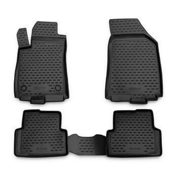 CARCRN10035HG/NV . CITROEN C4 2011-2013 ΜΑΡΚΕ ΠΑΤΑΚΙΑ ΣΕ ΣΚΑΦΗ TPE ΛΑΣΤΙΧΟ ΣΕ ΑΝΘΡΑΚΙ ΣΚΟΥΡΟ ΓΚΡΙ ΧΡΩΜΑ NOVLINE - 4 ΤΕΜ.