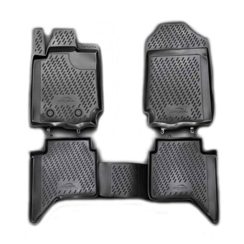 CARFRD00005KHG/NV . FORD RANGER 4D 2011+ ΜΑΡΚΕ ΠΑΤΑΚΙΑ ΣΕ ΣΚΑΦΗ TPE ΛΑΣΤΙΧΟ ΣΕ ΑΝΘΡΑΚΙ ΣΚΟΥΡΟ ΓΚΡΙ ΧΡΩΜΑ NOVLINE - 4 ΤΕΜ.