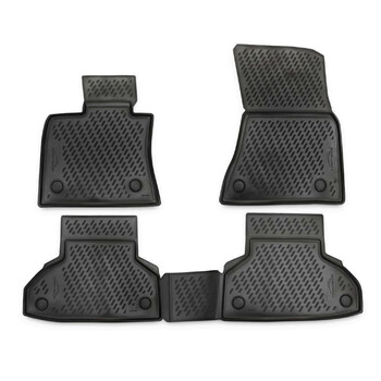 CARBMW00001G/NV . BMW X6 F16 2014-2019 ΜΑΡΚΕ ΠΑΤΑΚΙΑ ΣΕ ΣΚΑΦΗ TPE ΛΑΣΤΙΧΟ ΣΕ ΑΝΘΡΑΚΙ ΣΚΟΥΡΟ ΓΚΡΙ ΧΡΩΜΑ NOVLINE - 4 ΤΕΜ.