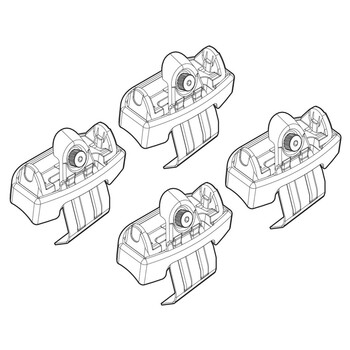 N21190 . MAZDA 3 5D 01/14+ KIT ΑΚΡΑ (ΠΟΔΙΑ) ΓΙΑ ΜΠΑΡΕΣ NORDRIVE