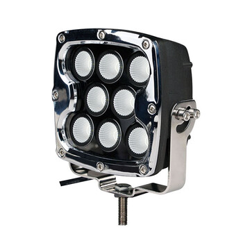 WLC105/MT . ΠΡΟΒΟΛΕΑΣ LED DRIVING LIGHTS  ΜΑΥΡΟΣ/ΧΡΩΜΙΟ 10-32V 80W 5600lm CREE LED ΤΕΤΡΑΓΩΝΟΣ (130 x 130 x 86 mm) M-TECH