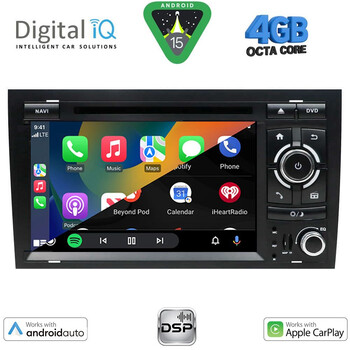 DIGITAL IQ BXF 650_CPAA (7'' DVD) MULTIMEDIA SYSTEM for AUDI A4 mod. 2002-2008