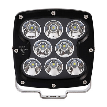 WLC104/MT . ΠΡΟΒΟΛΕΑΣ LED DRIVING LIGHTS  ΜΑΥΡΟΣ 10-32V 80W 5600lm 8 CREE LED ΤΕΤΡΑΓΩΝΟΣ (130 x 130 x 86 mm) M-TECH