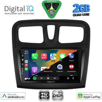 DIGITAL IQ BXC 3108SQ_CPAA (9inc) MULTIMEDIA TABLET for DACIA LOGAN – SANDERO mod. 2012-2019