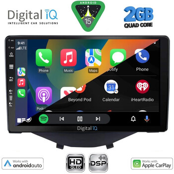 DIGITAL IQ BXC 3715_CPAA CLIMA (9inc) MULTIMEDIA TABLET for CITROEN C1-PEUGEOT 108-TOYOTA AYGO mod. 2014-2022
