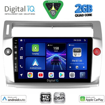 DIGITAL IQ BXC 3084SL_CPAA (9inc) MULTIMEDIA TABLET for CITROEN C4 mod. 2004-2011 (SILVER)