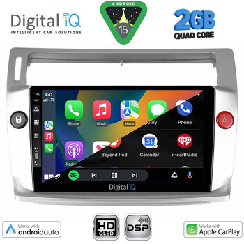 DIGITAL IQ BXC 3084SL_CPAA (9inc) MULTIMEDIA TABLET for CITROEN C4 mod. 2004-2011 (SILVER)