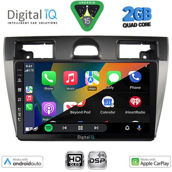 DIGITAL IQ BXC 3153SL_CPAA (9inc) MULTIMEDIA TABLET for FORD FIESTA mod. 2005-2008 (SILVER)