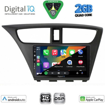 DIGITAL IQ BXC 3190_CPAA (9inc) MULTIMEDIA TABLET for HONDA CIVIC mod. 2012-2016