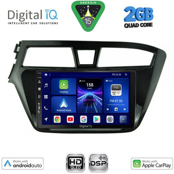 DIGITAL IQ BXC 3229_CPAA (9inc) MULTIMEDIA TABLET for HYUNDAI i20 mod. 2014-2018