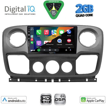 DIGITAL IQ BXC 3463_CPAA (10inc) MULTIMEDIA TABLET for NISSAN NV400 - OPEL MOVANO - RENAULT MASTER mod. 2010-2020