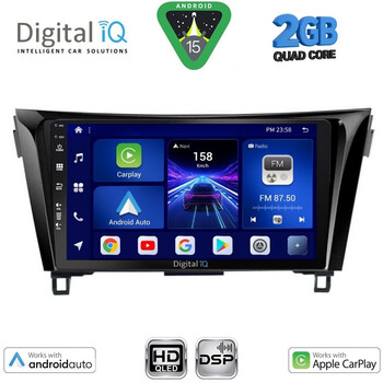 DIGITAL IQ BXC 3468_CPAA (10inc) MULTIMEDIA TABLET for NISSAN QASHQAI - XTRAIL mod. 2014-2021
