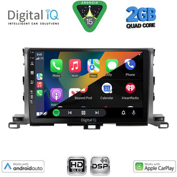 DIGITAL IQ BXC 3700_CPAA (10inc) MULTIMEDIA TABLET for TOYOTA HIGHLANDER mod. 2014-2019