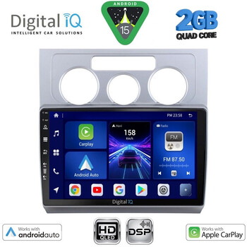 DIGITAL IQ BXC 3767_CPAA A/C (10inc) MULTIMEDIA TABLET for VW TOURAN mod. 2003-2010