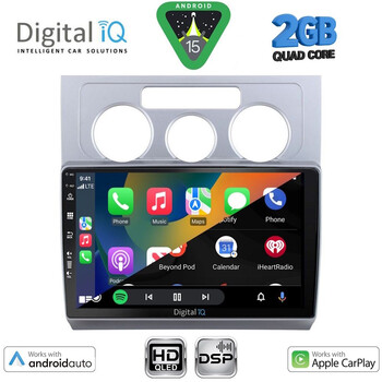 DIGITAL IQ BXC 3767_CPAA A/C (10inc) MULTIMEDIA TABLET for VW TOURAN mod. 2003-2010