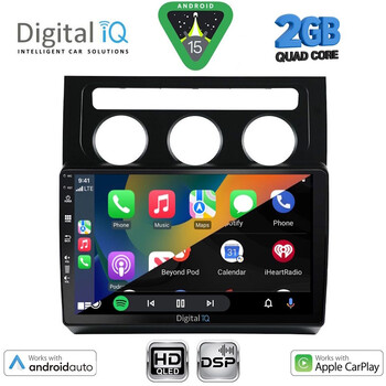 DIGITAL IQ BXC 3767_CPAA CLIMA (10inc) MULTIMEDIA TABLET for VW TOURAN mod. 2003-2010