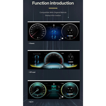 DIGITAL IQ DGU 986_IC (12.3in) MERCEDES C W205 / GLC X253 mod. 2015-2018 DIGITAL DASHBOARD