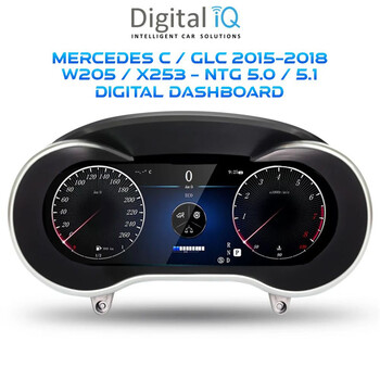 DIGITAL IQ DGU 986_IC (12.3in) MERCEDES C W205 / GLC X253 mod. 2015-2018 DIGITAL DASHBOARD