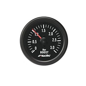 ΟΡΓ/BV/B2 . ΜΠΑΡΟΜΕΤΡΟ 0-3.0 BAR ΜΑΥΡΟ 52mm 2 INCH BLACK LINE ΓΙΑ ΚΙΝΗΤΗΡΕΣ TURBODIESEL