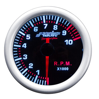 ΟΡΓ/TM/A . ΣΤΡΟΦΟΜΕΤΡΟ 0-10000rpm 52mm 2 INCH ΜΑΥΡΟ ΜΕ ΚΟΚΚΙΝΟ ΦΩΤΙΣΜΟ